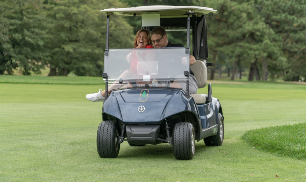 Dane Fante Golf Outing driving in Cart