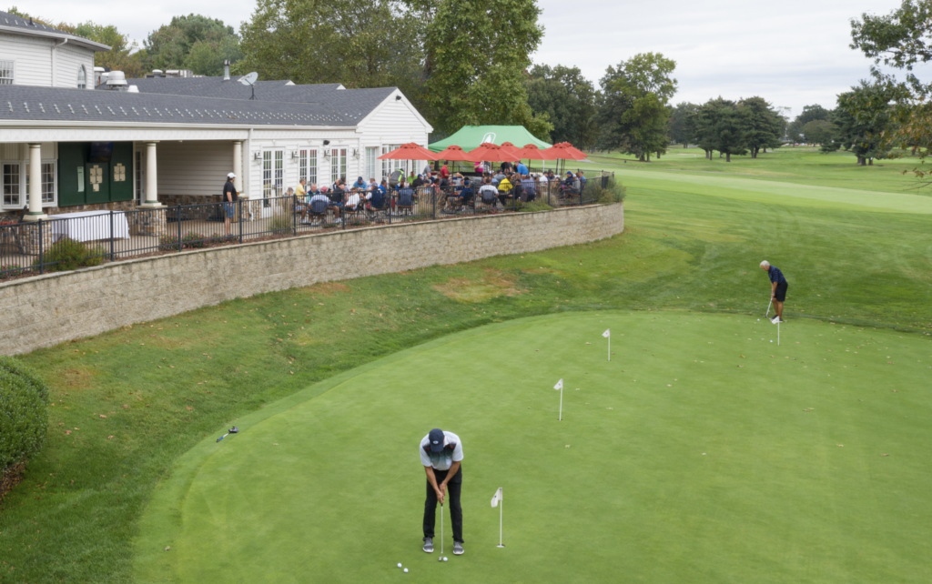 Putting practice at the Dane Fante Golf Outing