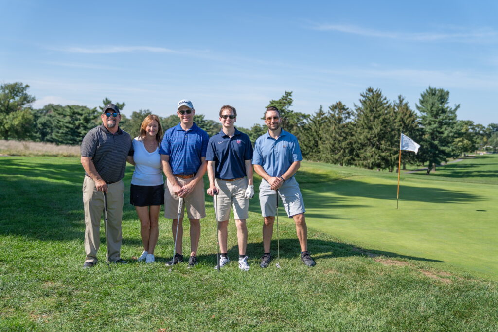 2021 Golf Outing Group Photo Flag Pole