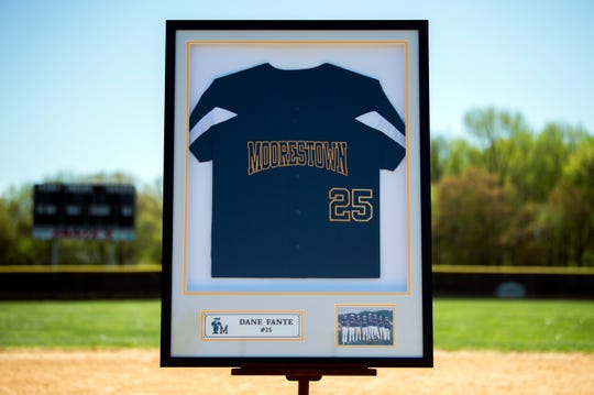 Retirement of Dane's #25 Jersey by the Moorestown Baseball team on April 24th 2019