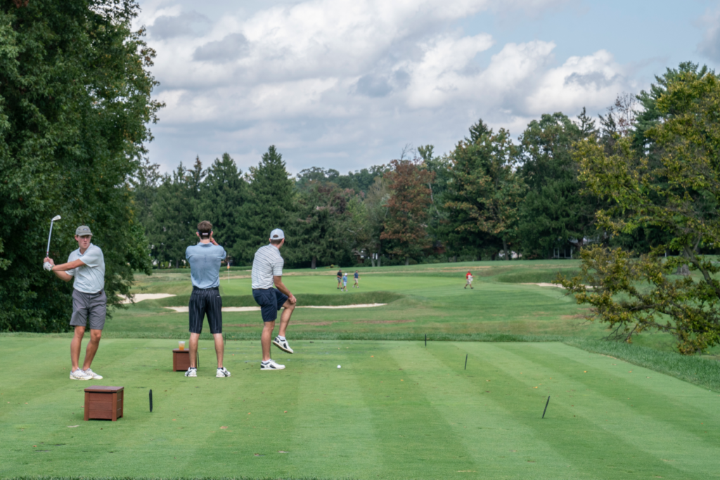 Dane Fante Golf Outing - Team Practicing