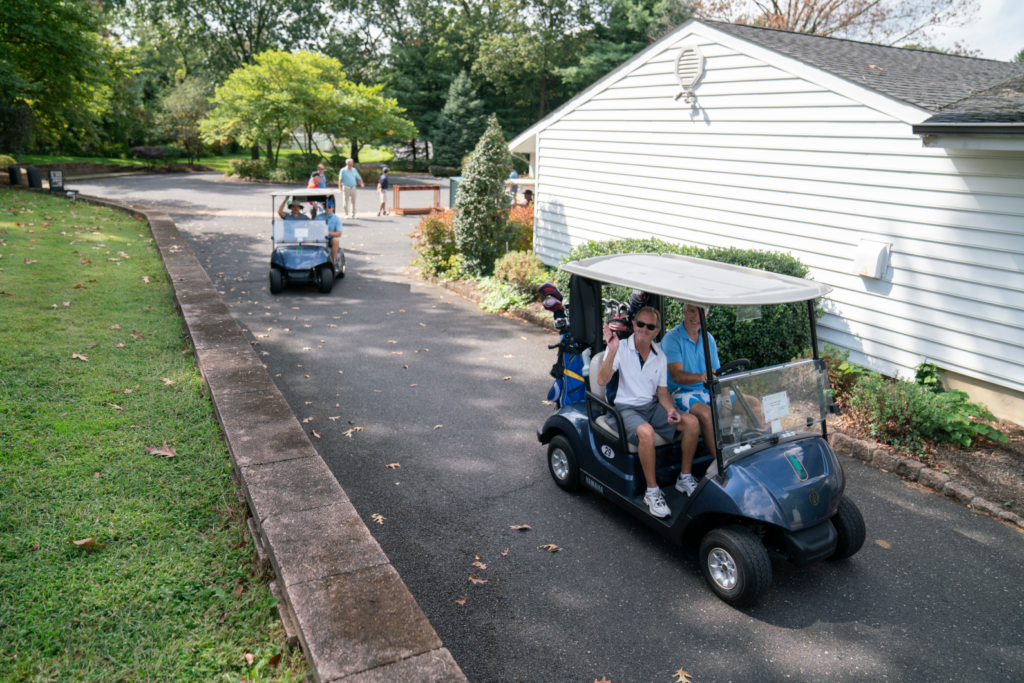 Dane Fante Golf Outing - Teams Heading Out To First Hole