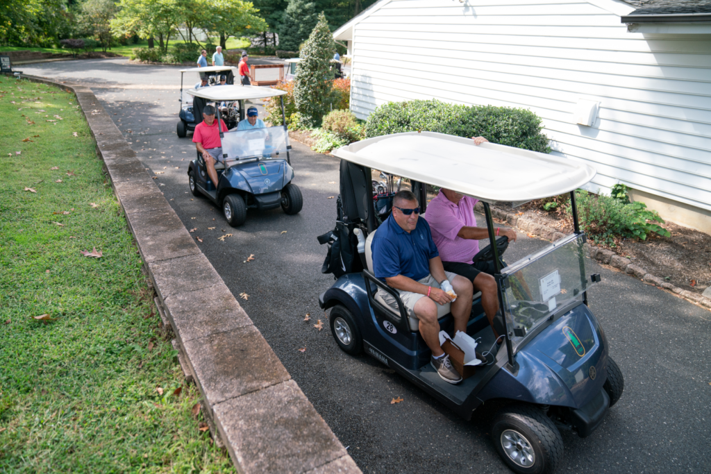 Dane Fante Golf Outing - Friends Heading Out To Tour The Course