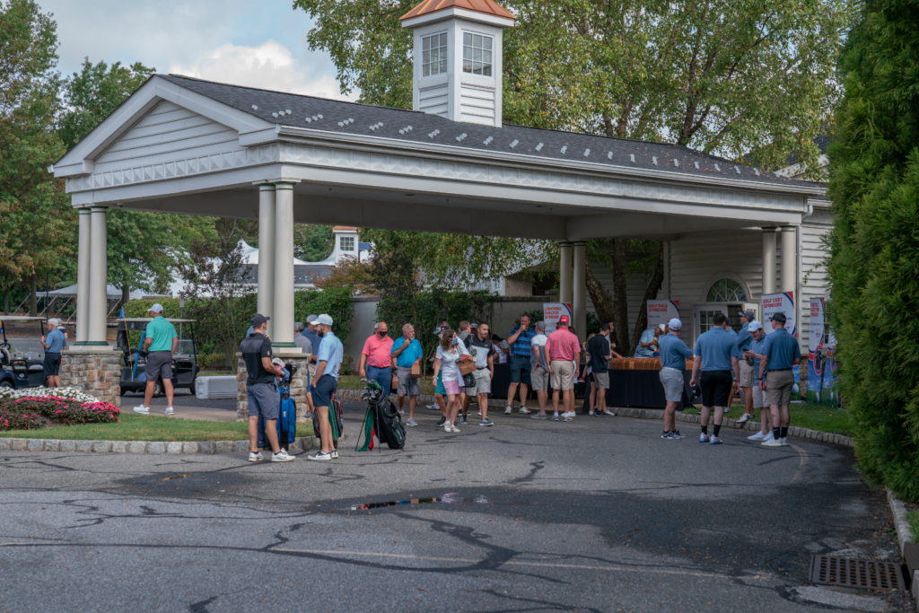 Dane Fante Golf Outing - Family & Friends Gathering Outside The Country Club