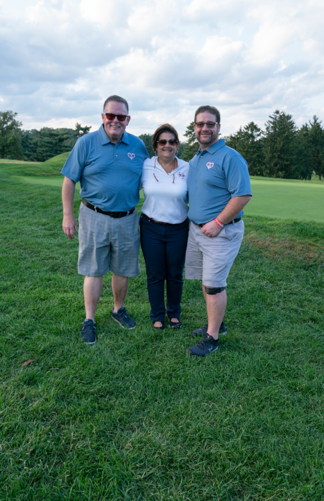 Dane Fante Golf Outing - Friends Posing On Rough