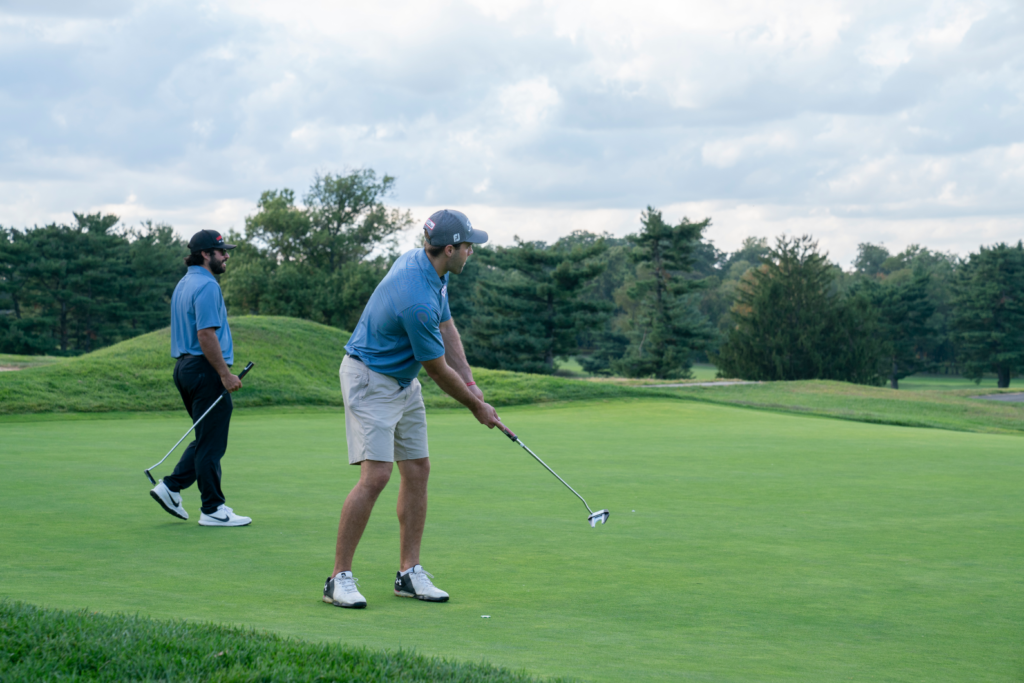 Dane Fante Golf Outing - Player Watching Checking His Swing